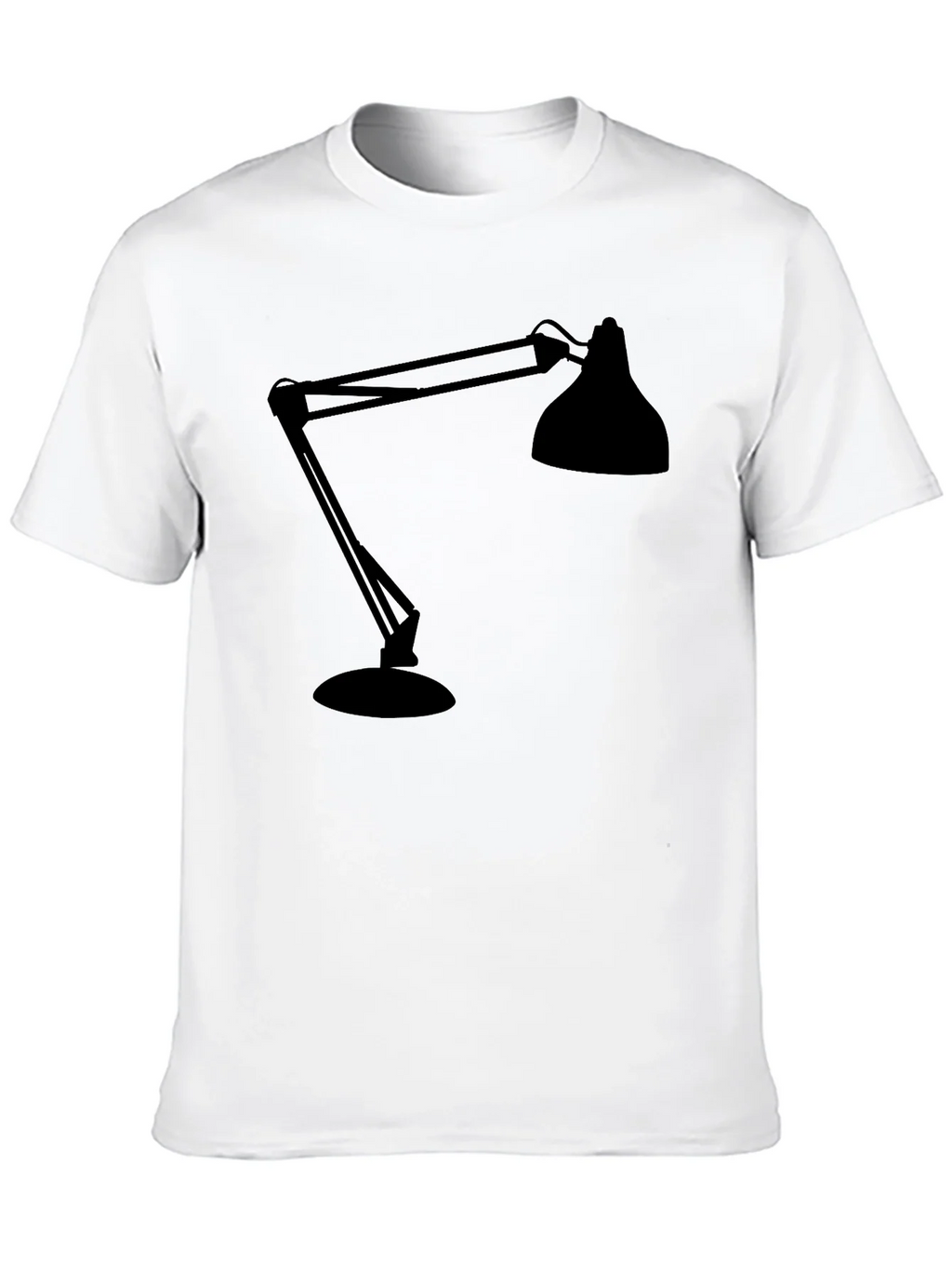 Modern Lamp Graphic Tee - Black Cotton Shirt product image 9