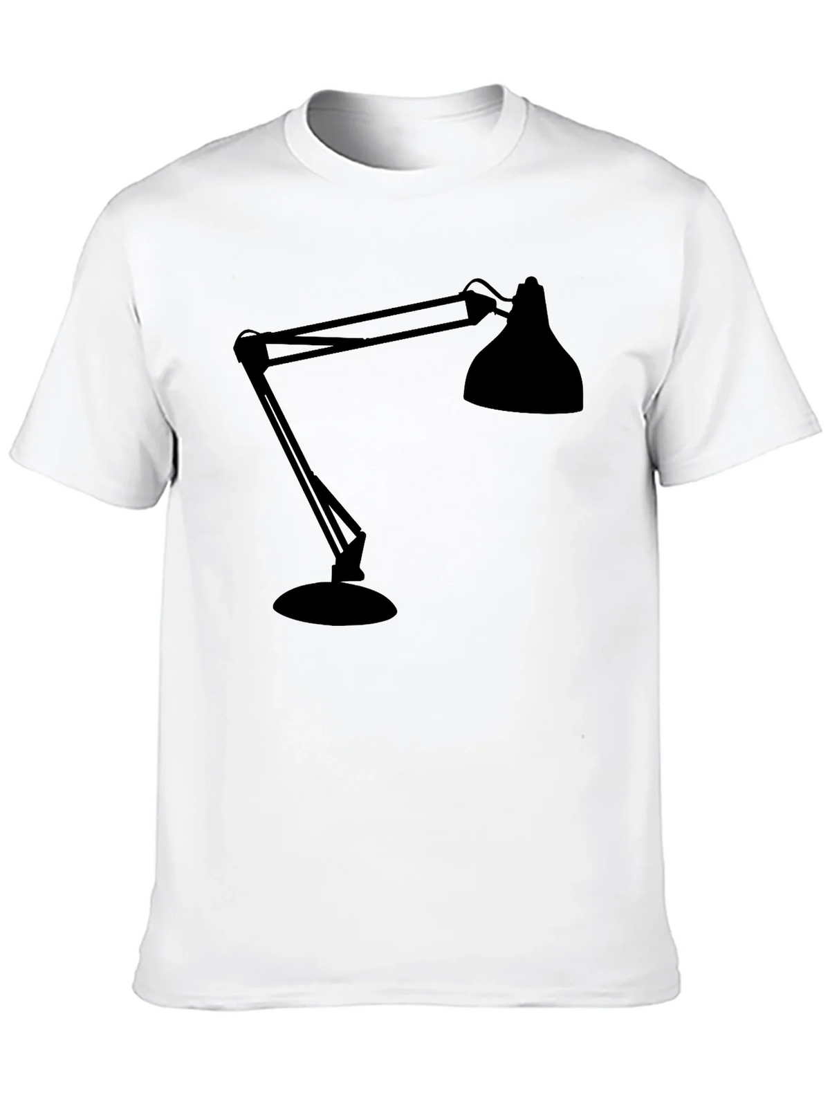 Modern Lamp Graphic Tee - Black Cotton Shirt product image 9