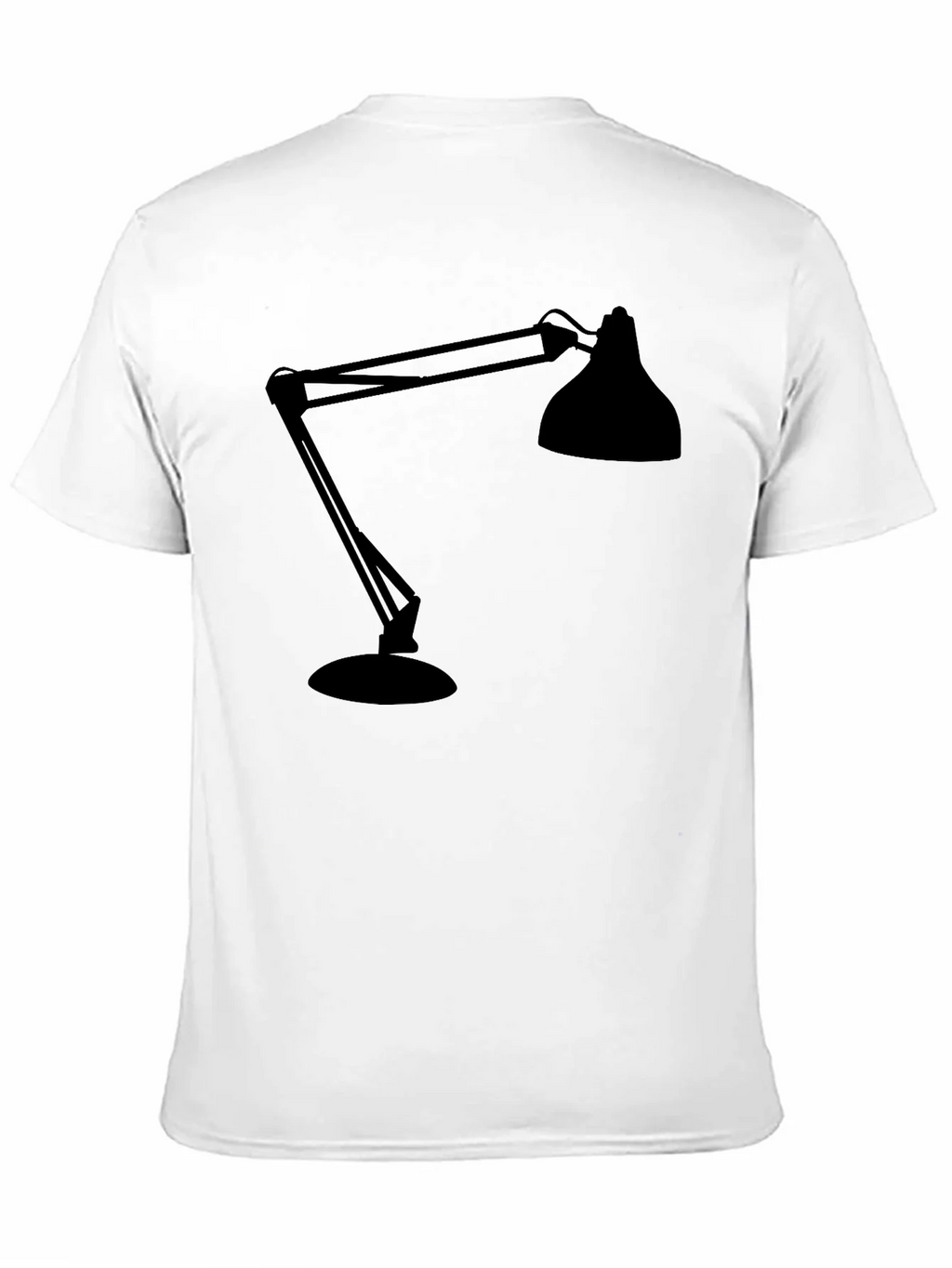 Modern Lamp Graphic Tee - Black Cotton Shirt product image 10