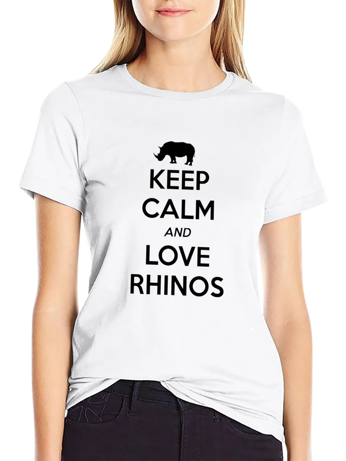 Keep Calm & Love Rhinos T-Shirt product image 8