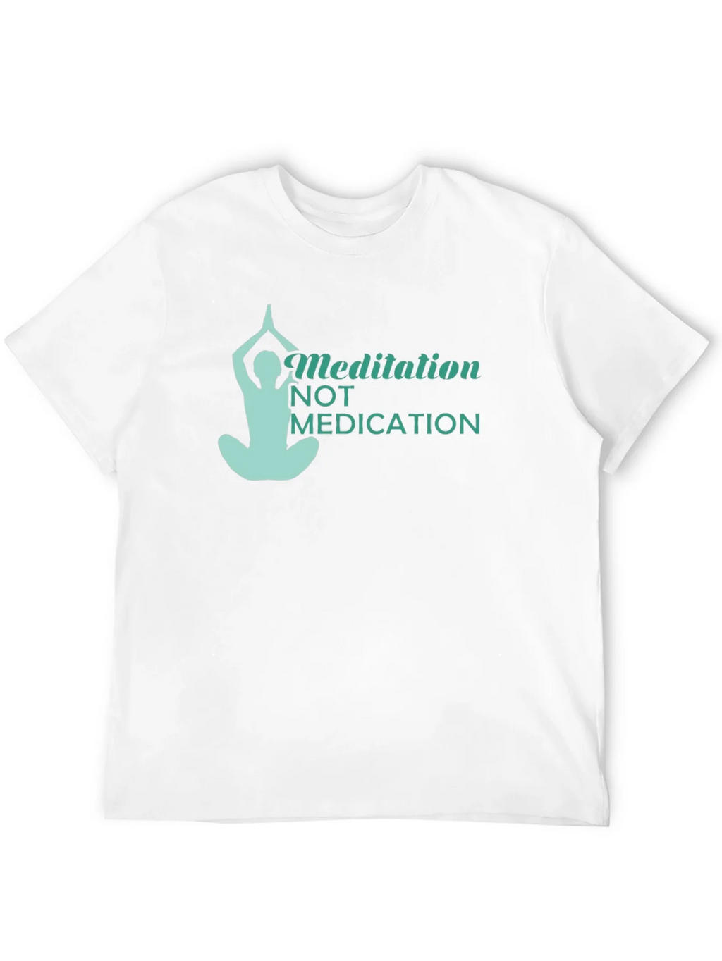 Meditation Not Medication Black T-Shirt product image 6