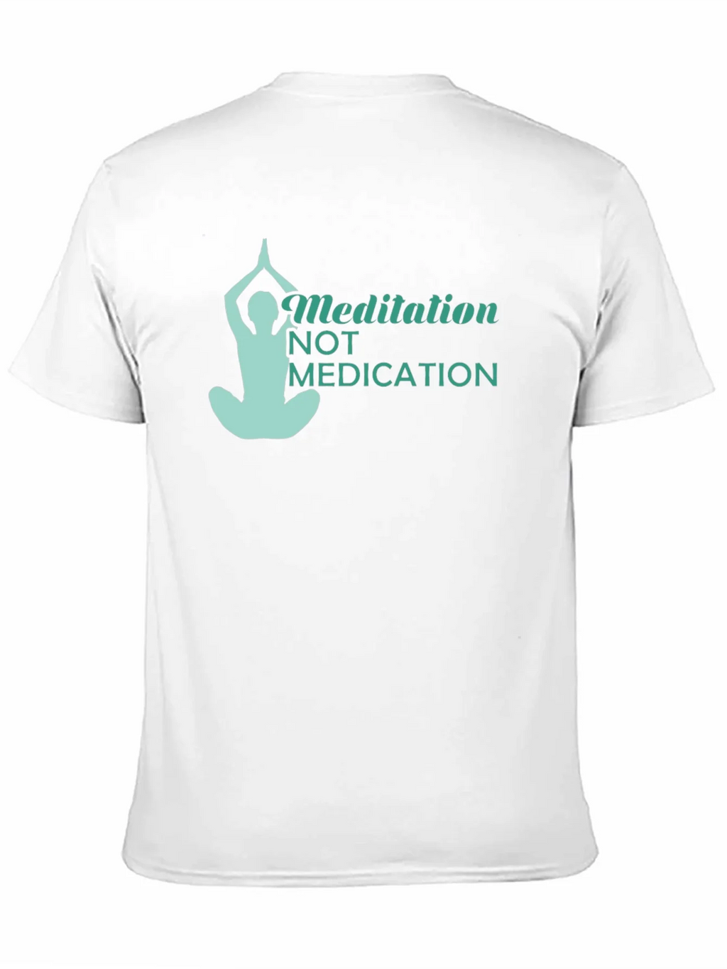 Meditation Not Medication Black T-Shirt product image 5