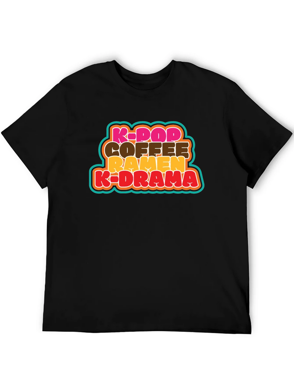K-Pop Coffee Ramen K-Drama T-Shirt - Korean Culture Tee product image 5