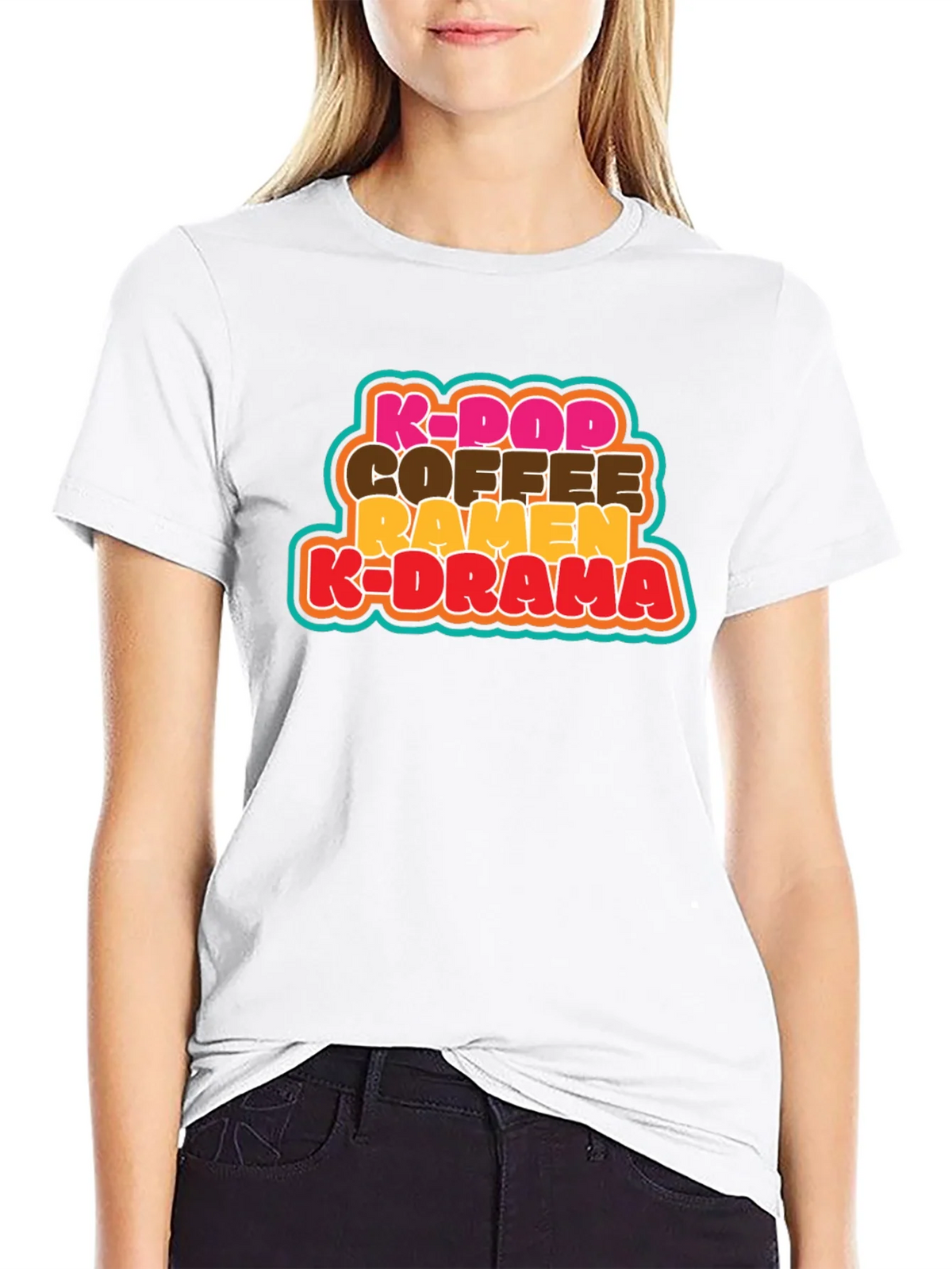 K-Pop Coffee Ramen K-Drama T-Shirt - Korean Culture Tee product image 8