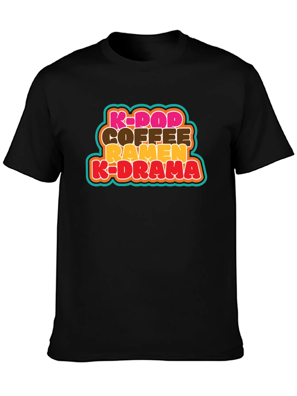 K-Pop Coffee Ramen K-Drama T-Shirt - Korean Culture Tee product image 3