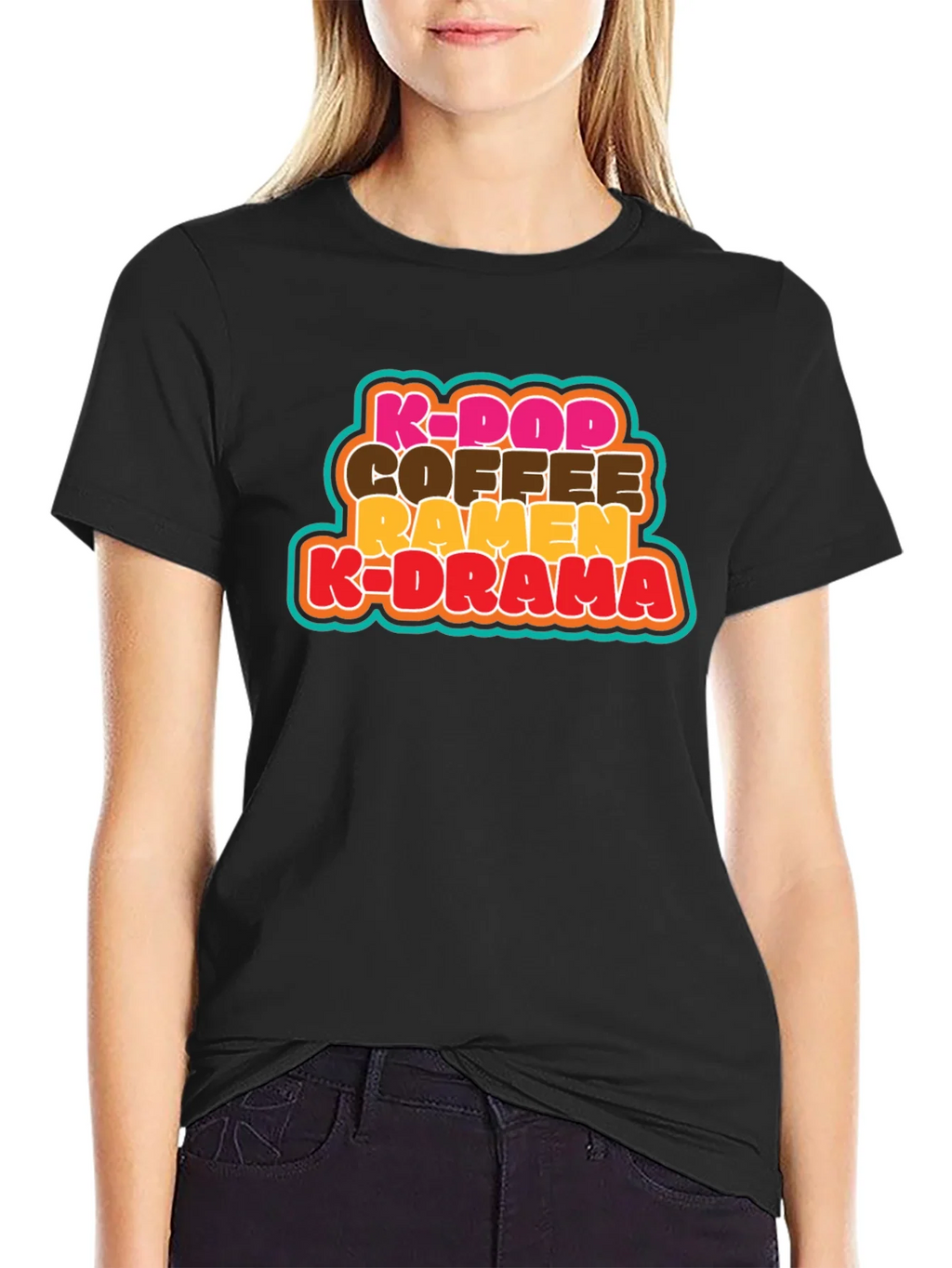 K-Pop Coffee Ramen K-Drama T-Shirt - Korean Culture Tee product image 2