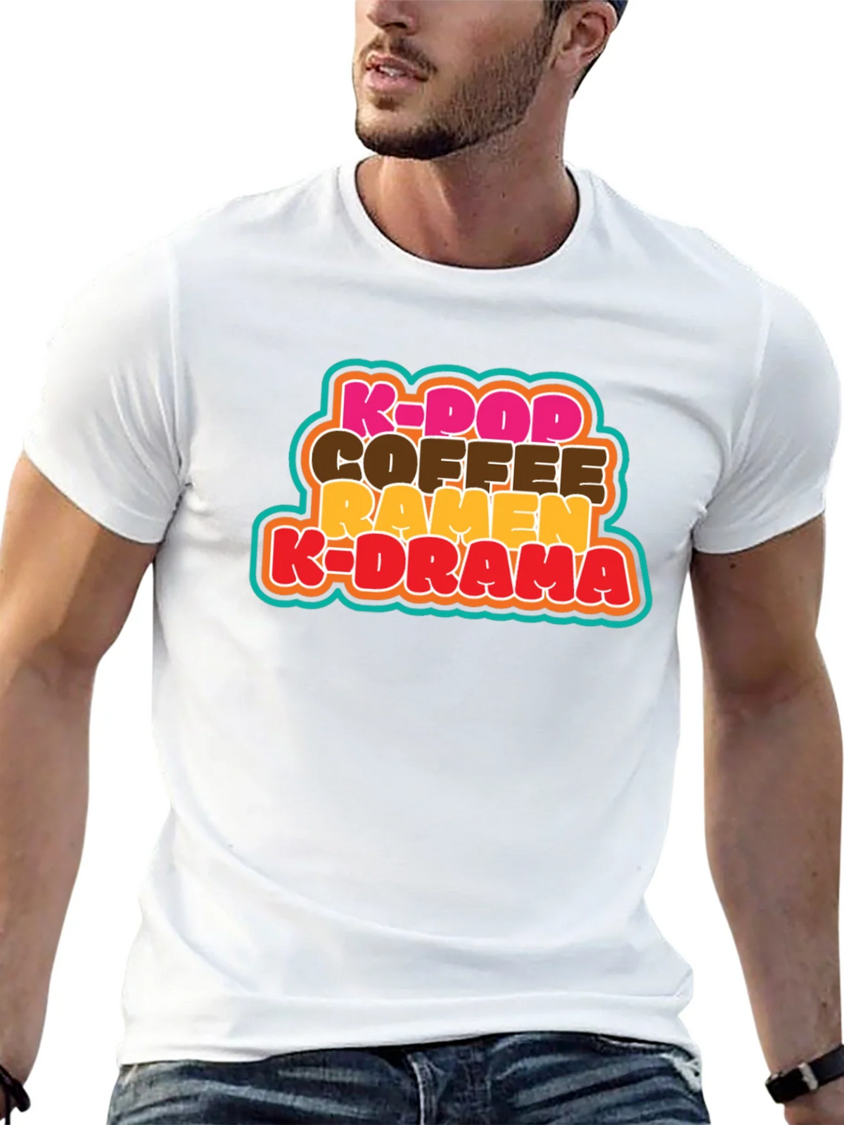 K-Pop Coffee Ramen K-Drama T-Shirt - Korean Culture Tee product image 12