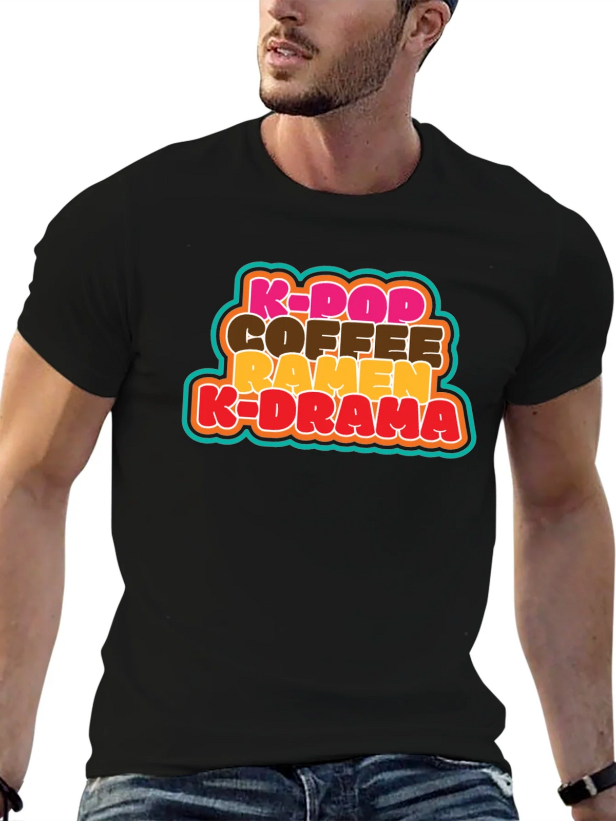 K-Pop Coffee Ramen K-Drama T-Shirt - Korean Culture Tee product image 6