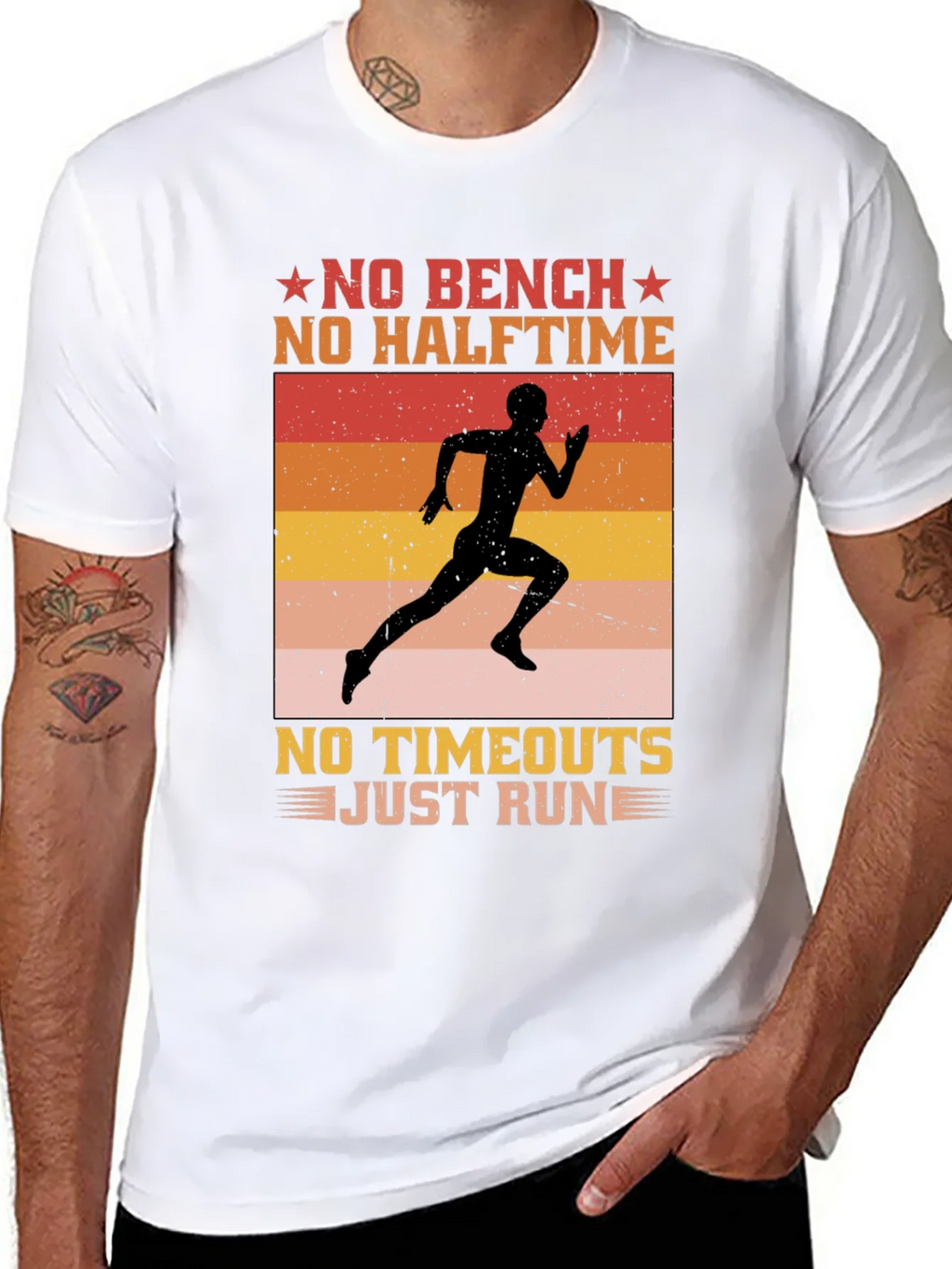 No Bench No Halftime Running T-Shirt product image 7
