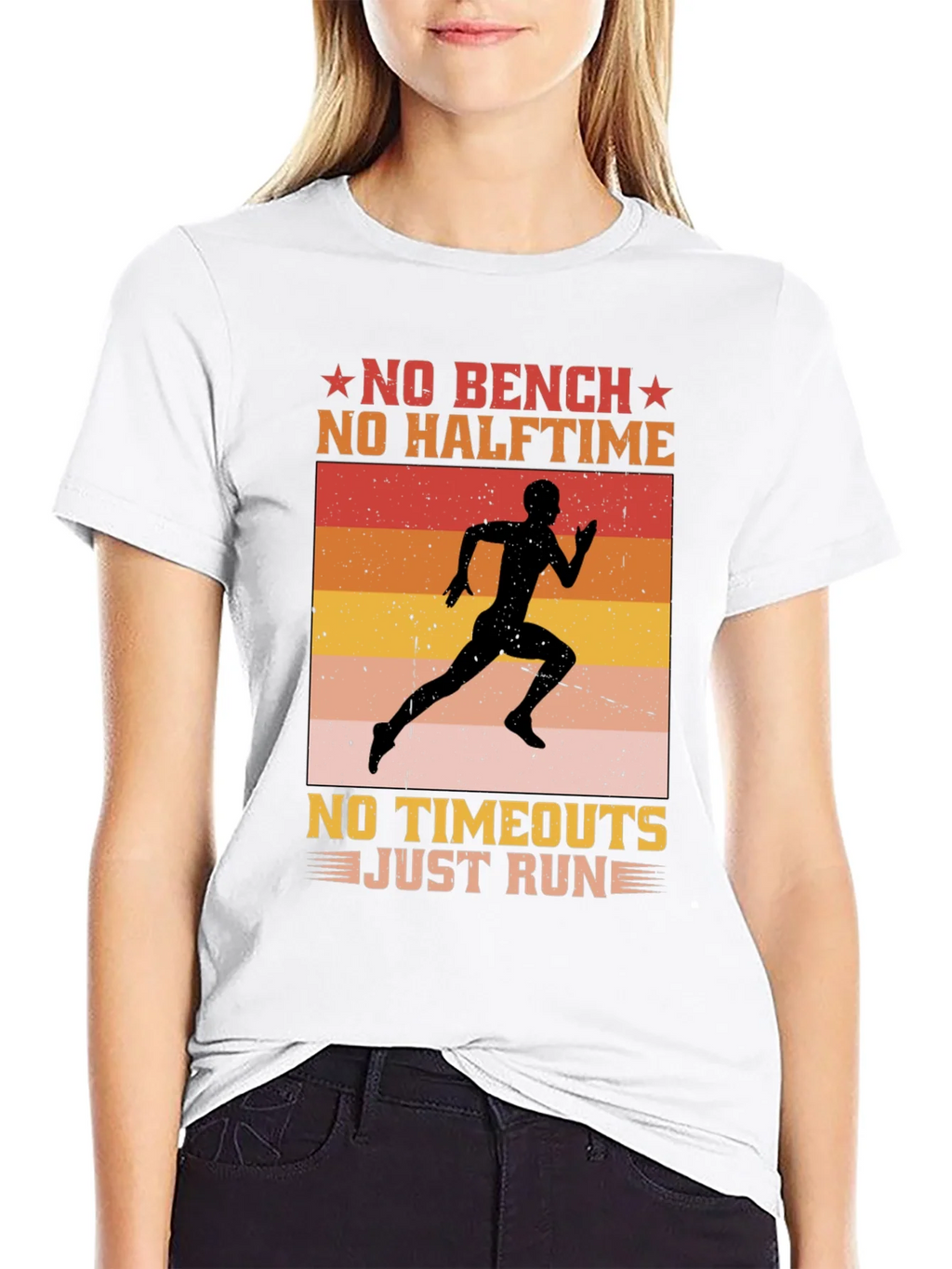 No Bench No Halftime Running T-Shirt product image 8