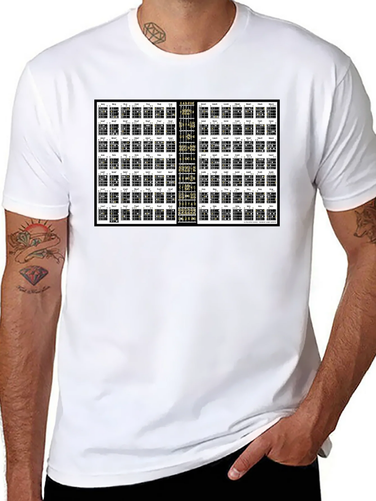 Guitar Chords T-Shirt - Music Lover Apparel product image 7