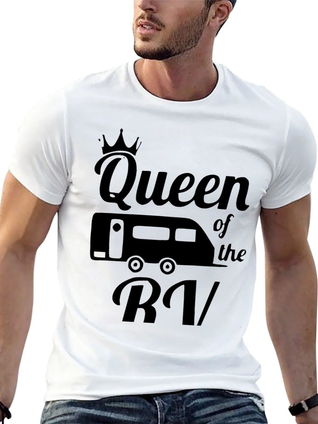 Queen of the RV Black Graphic T-Shirt product image 12