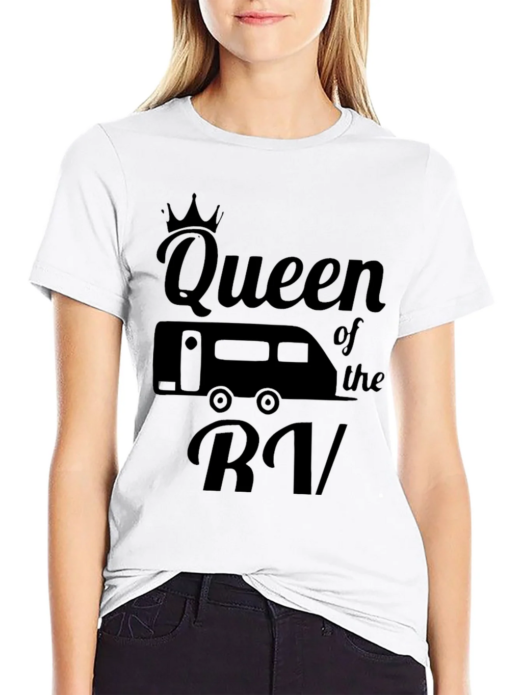 Queen of the RV Black Graphic T-Shirt product image 8