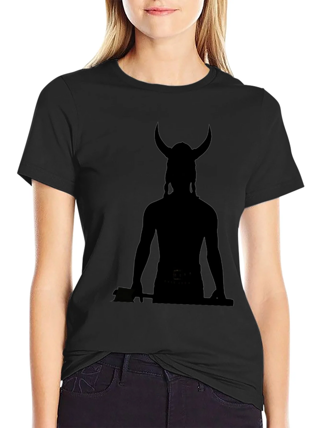 Viking Silhouette Black T-Shirt product image 2