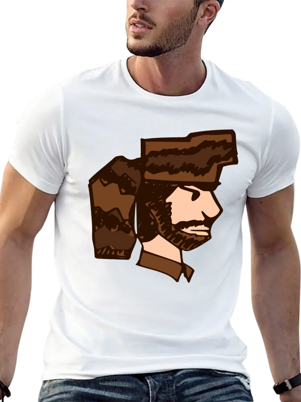 Cartoon Trapper T-Shirt - Unique Graphic Tee product image 11