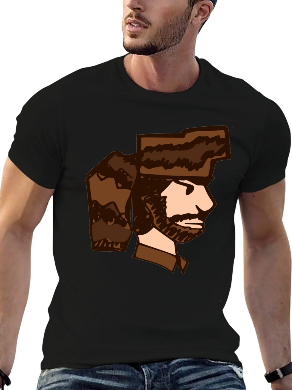Cartoon Trapper T-Shirt - Unique Graphic Tee product image 5
