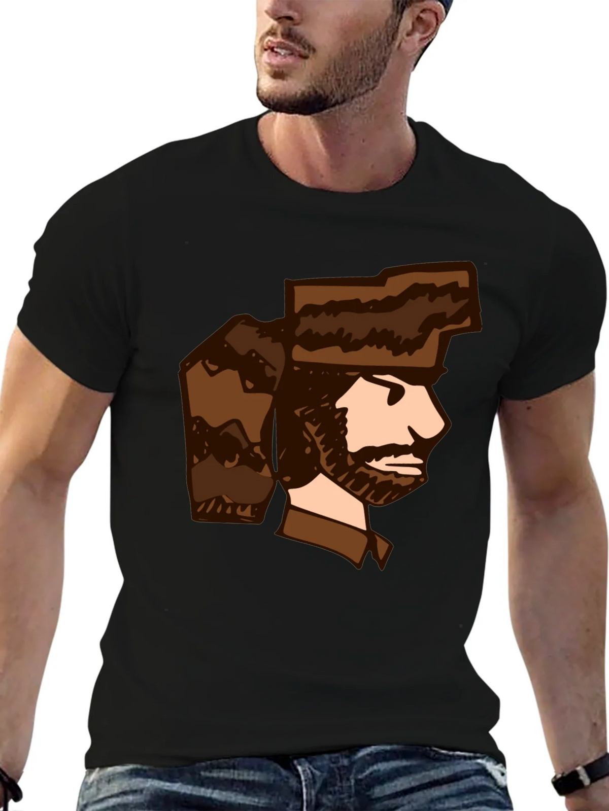 Cartoon Trapper T-Shirt - Unique Graphic Tee product image 5