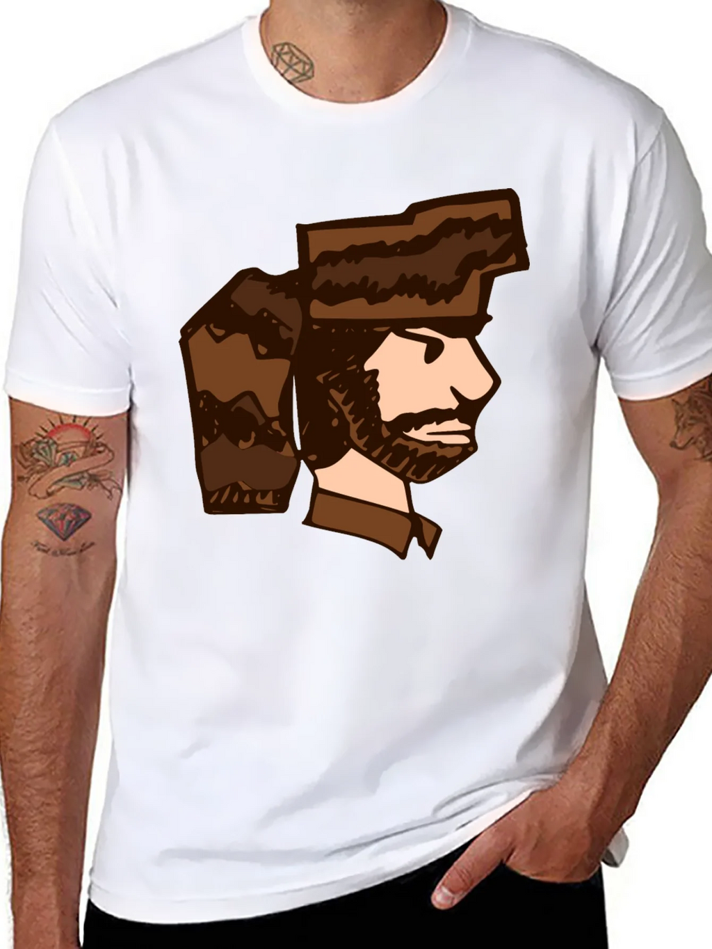 Cartoon Trapper T-Shirt - Unique Graphic Tee product image 6