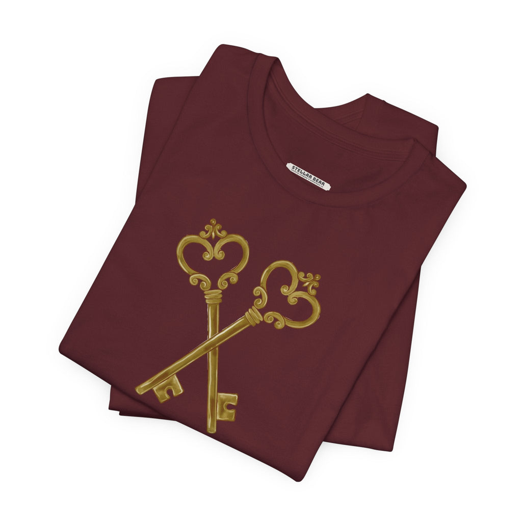 Old Keys Crossed Vintage Objects Graphic T-Shirt product image 4