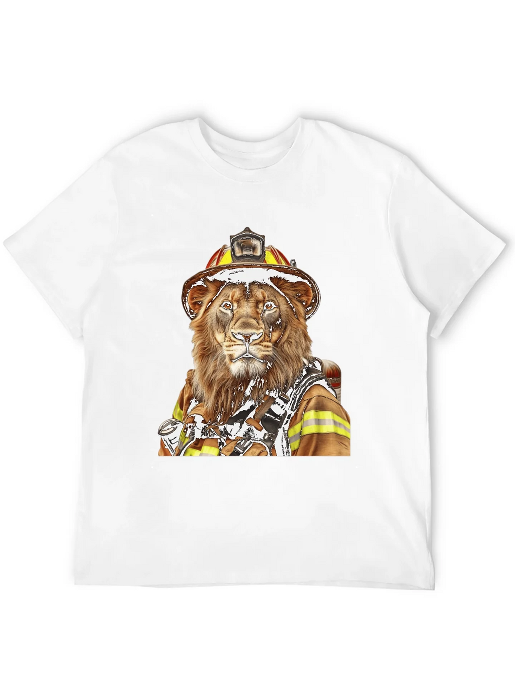 Lion Firefighter Graphic Tee - Unique Design! product image 11