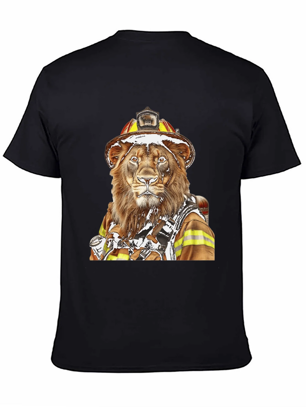 Lion Firefighter Graphic Tee - Unique Design! product image 4