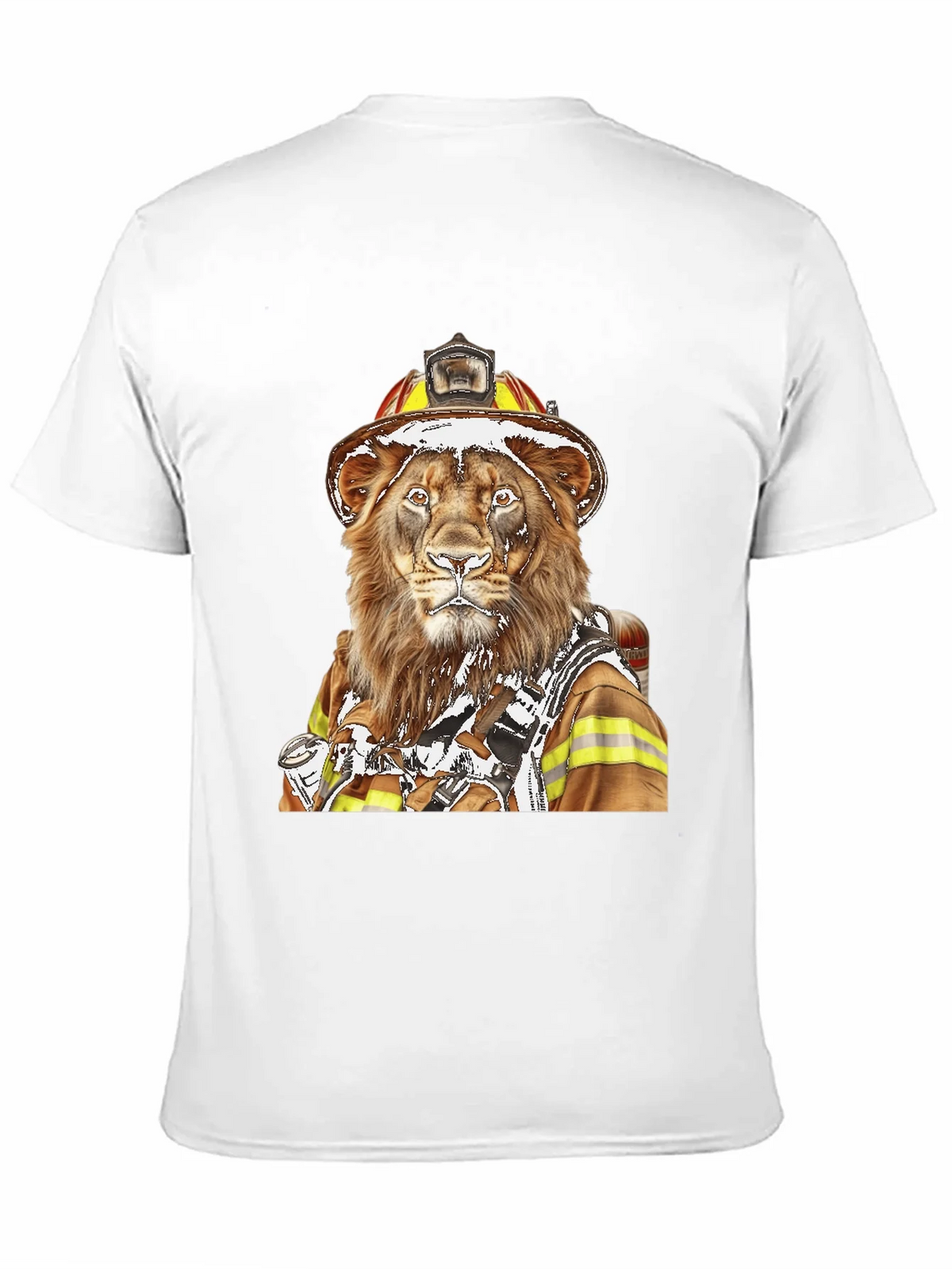 Lion Firefighter Graphic Tee - Unique Design! product image 10