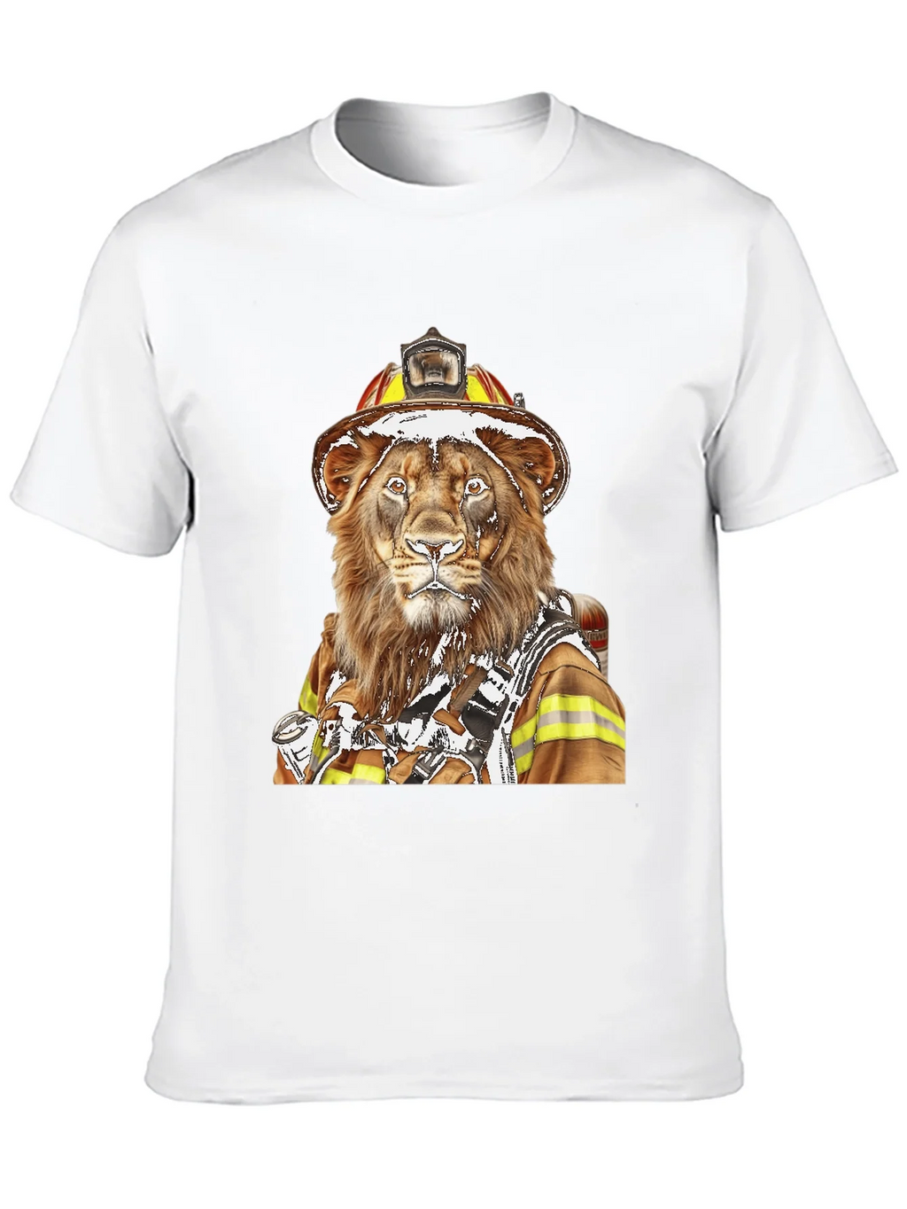 Lion Firefighter Graphic Tee - Unique Design! product image 9