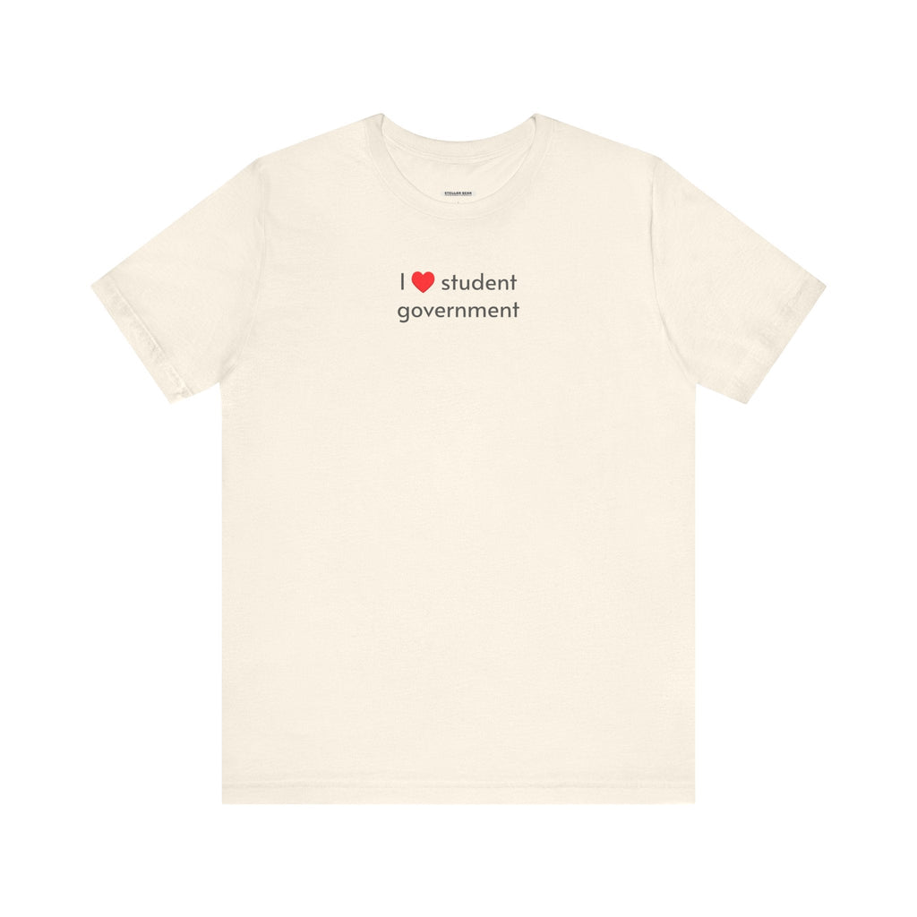 I Love Student Government Minimalist Style T-Shirt product image 14