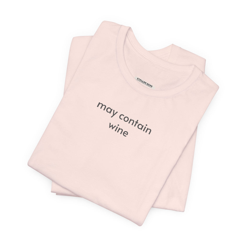 May Contain Wine Minimalist Style T-Shirt product image 2
