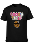 Cookie Thief Graphic Tee - Funny Cartoon Shirt product image 1