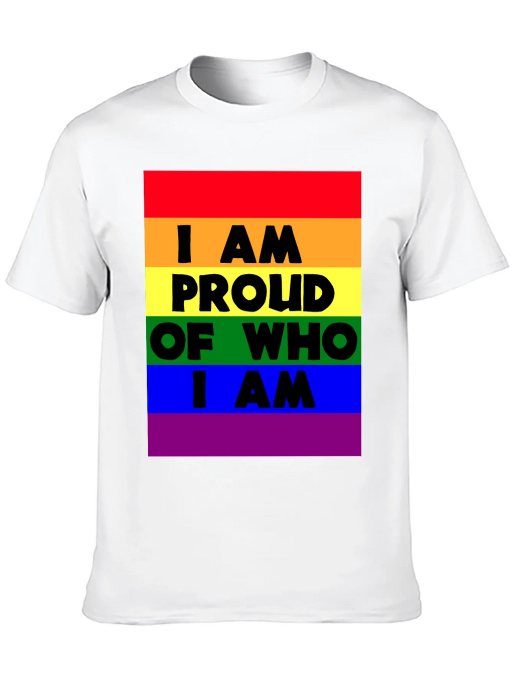 Pride Rainbow T-Shirt - I AM Proud Of Who I AM product image 9