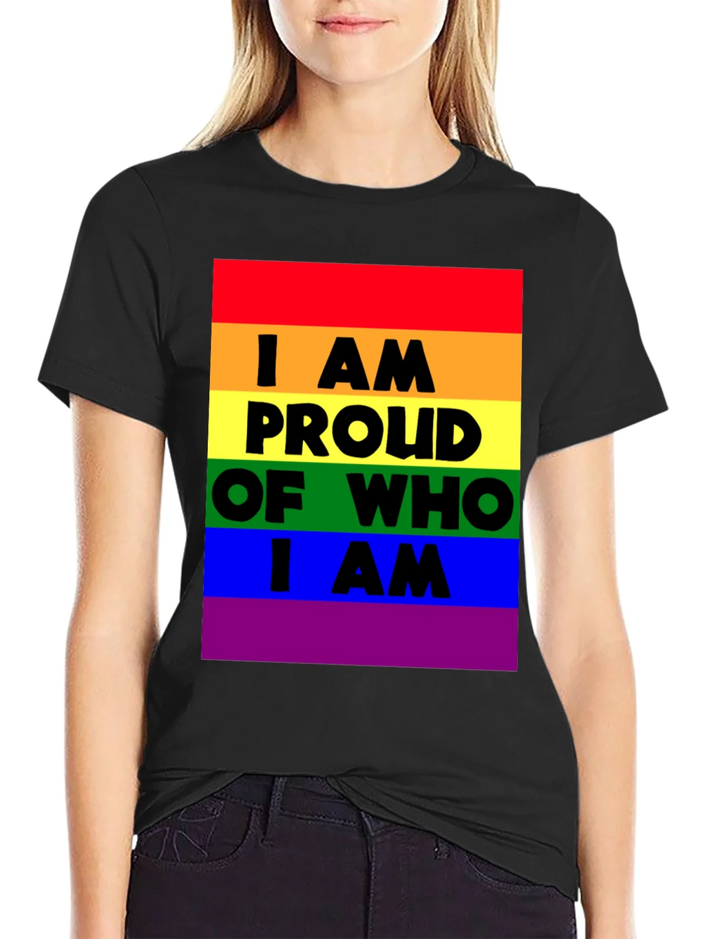 Pride Rainbow T-Shirt - I AM Proud Of Who I AM product image 2