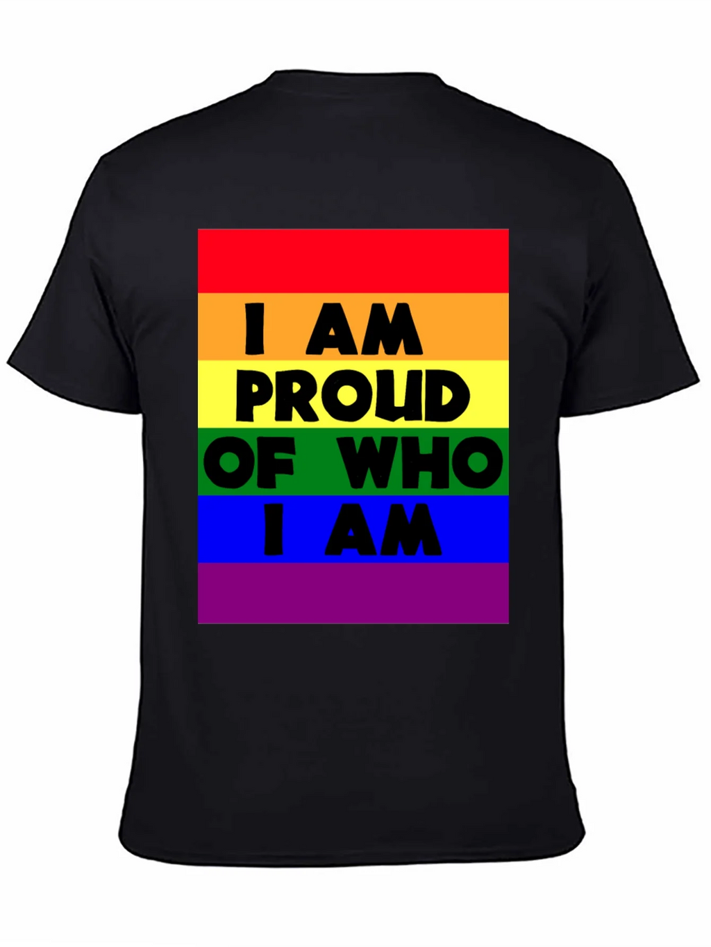 Pride Rainbow T-Shirt - I AM Proud Of Who I AM product image 4