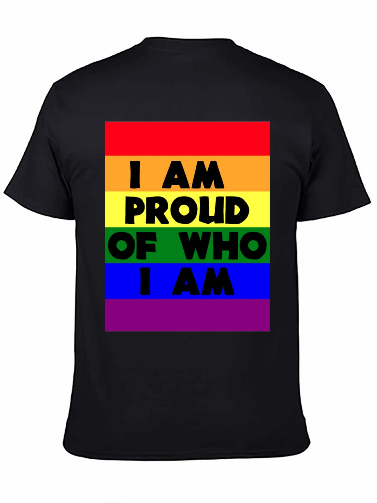 Pride Rainbow T-Shirt - I AM Proud Of Who I AM product image 4