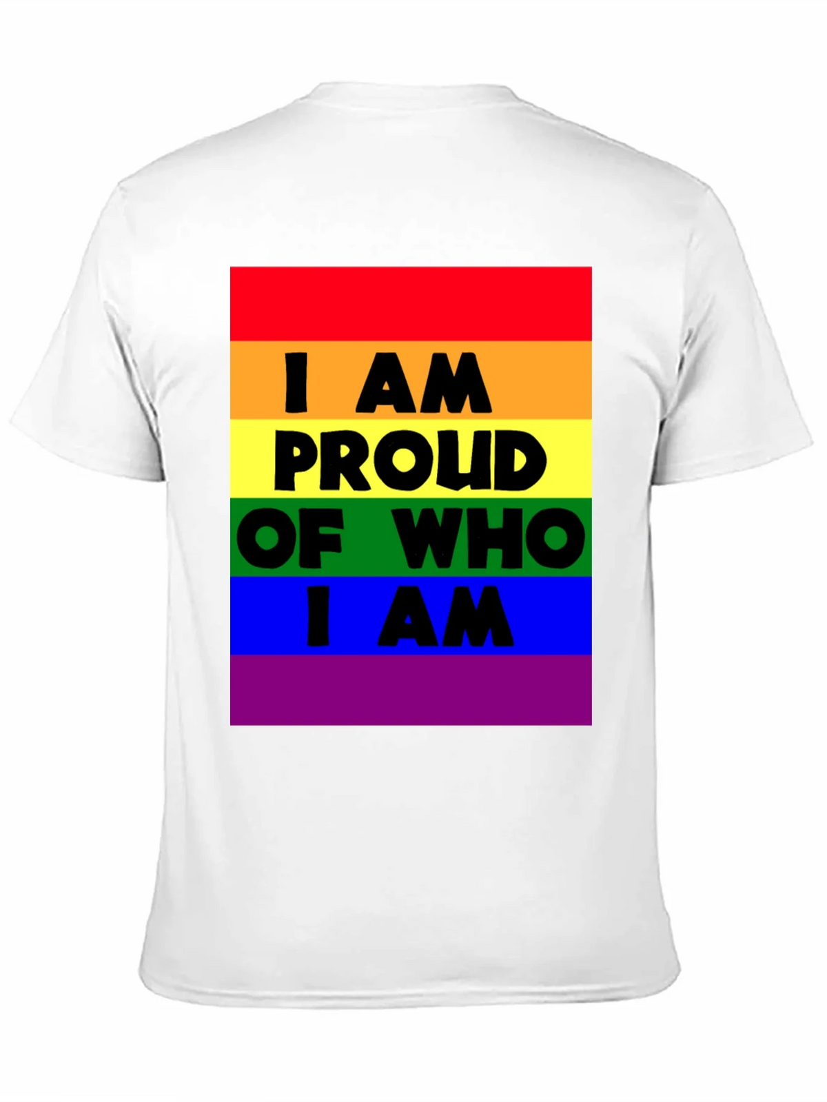 Pride Rainbow T-Shirt - I AM Proud Of Who I AM product image 10