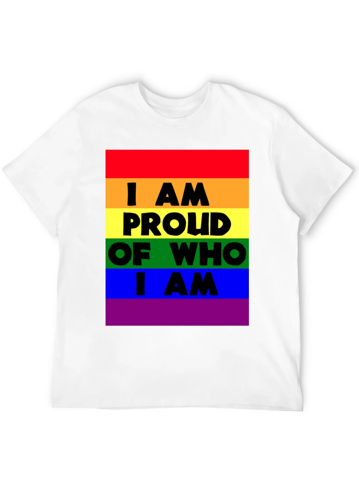 Pride Rainbow T-Shirt - I AM Proud Of Who I AM product image 11