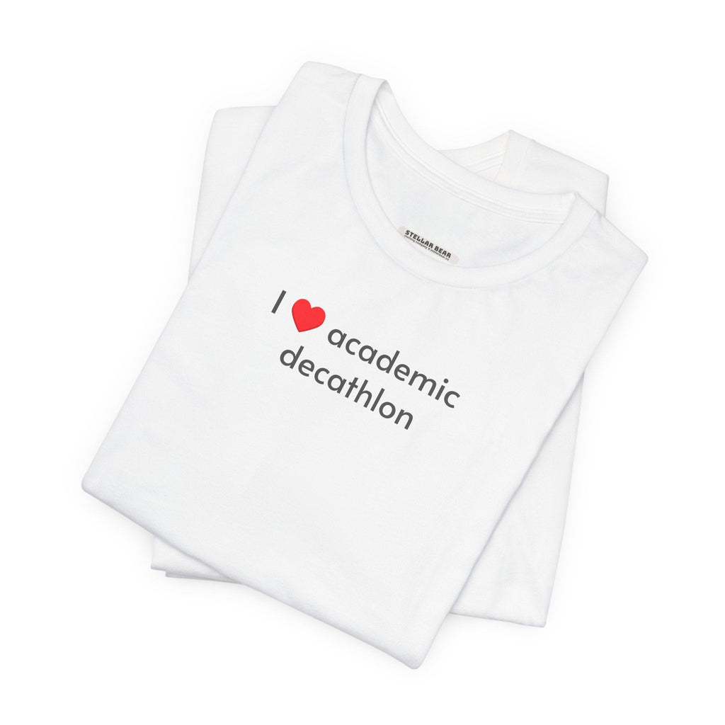 I Love Academic Decathlon Minimalist Style T-Shirt product image 9