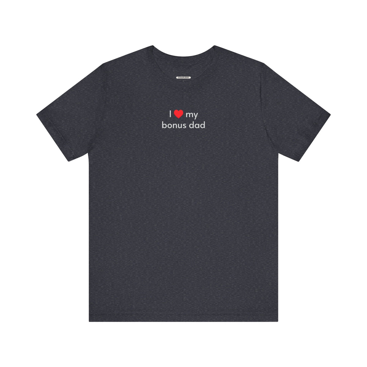 I Love My Bonus Dad Minimalist Style T-Shirt product image 11
