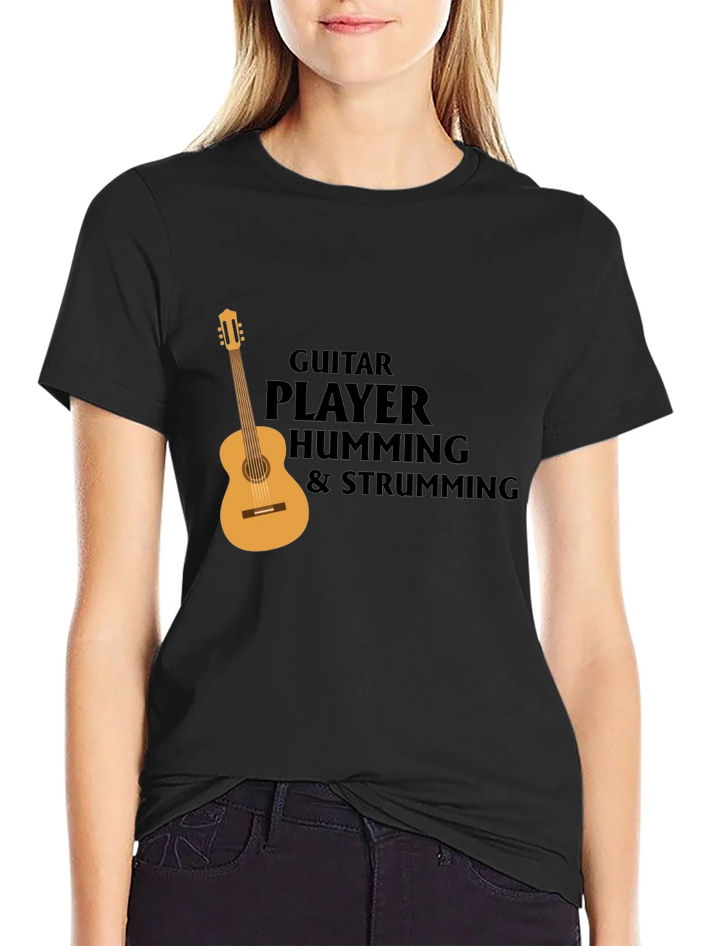 Guitar Player T-Shirt: Hum & Strum Tee product image 2