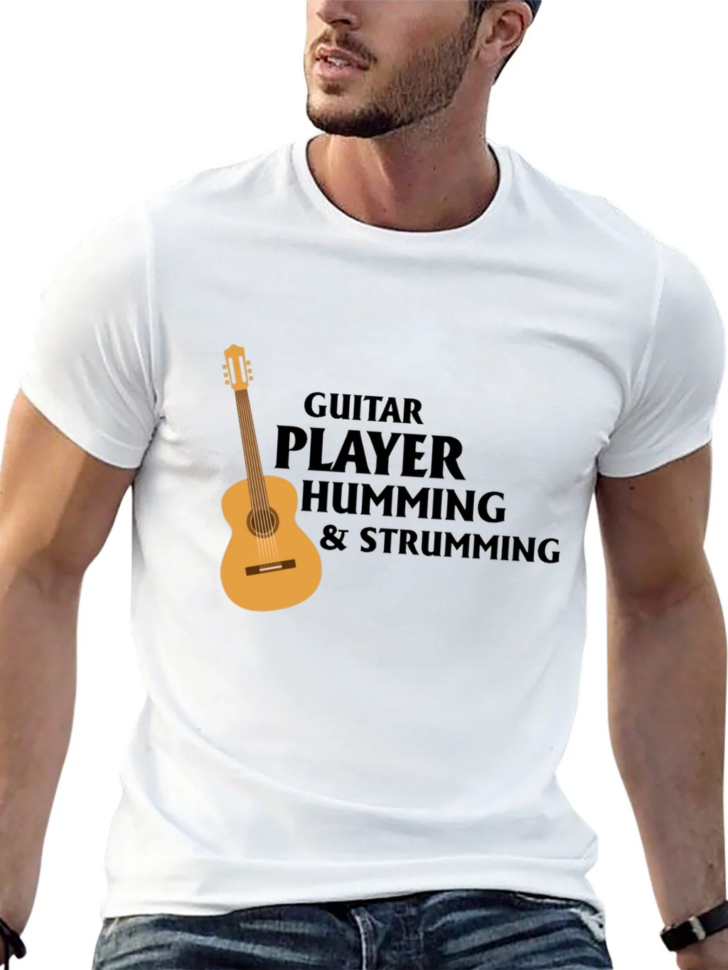 Guitar Player T-Shirt: Hum & Strum Tee product image 12