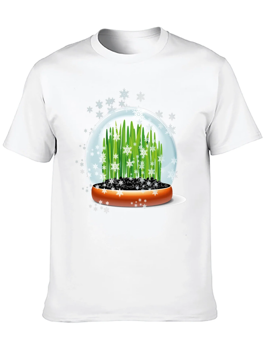 Snow Globe Wheatgrass Black T-Shirt product image 6