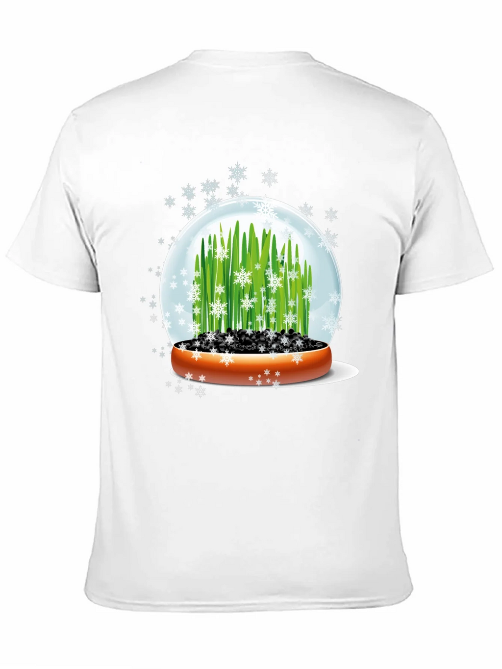 Snow Globe Wheatgrass Black T-Shirt product image 7