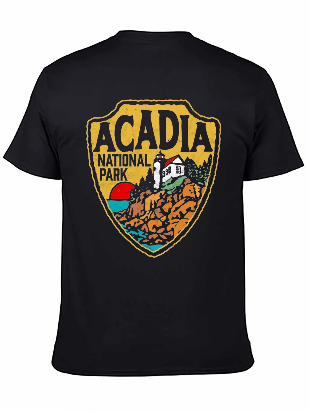 Acadia National Park Graphic Tee - Black Cotton product image 4