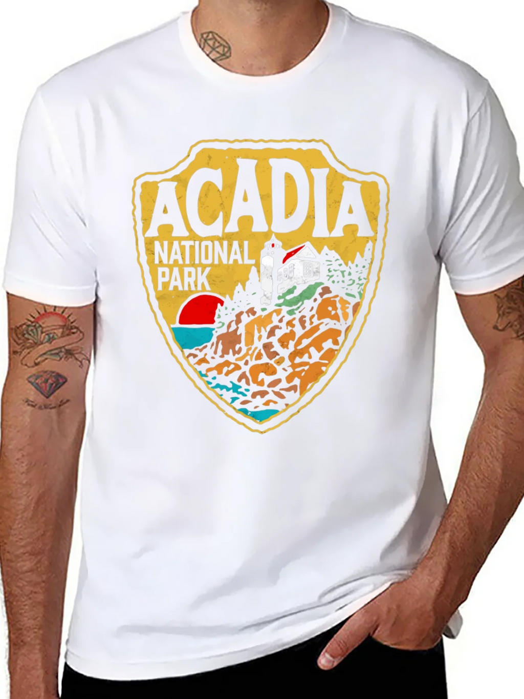 Acadia National Park Graphic Tee - Black Cotton product image 7