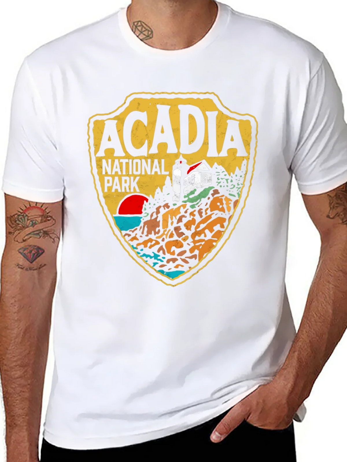 Acadia National Park Graphic Tee - Black Cotton product image 7