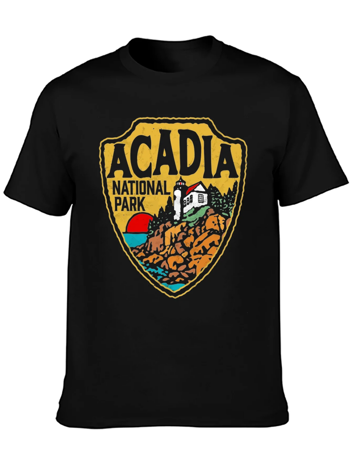 Acadia National Park Graphic Tee - Black Cotton product image 3