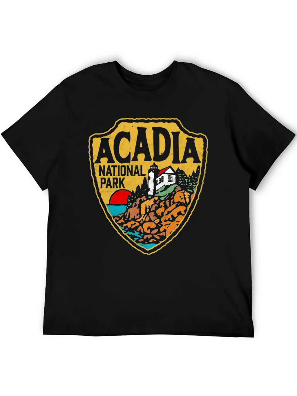 Acadia National Park Graphic Tee - Black Cotton product image 5