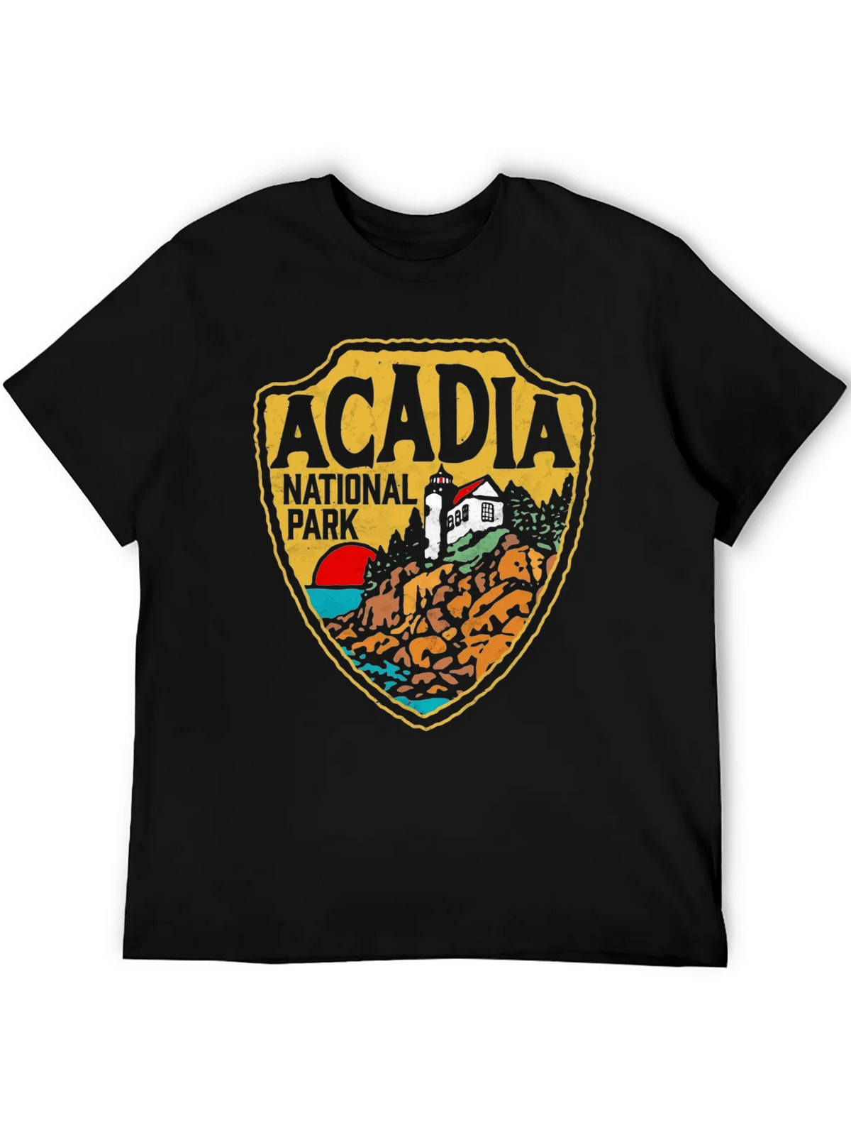 Acadia National Park Graphic Tee - Black Cotton product image 5