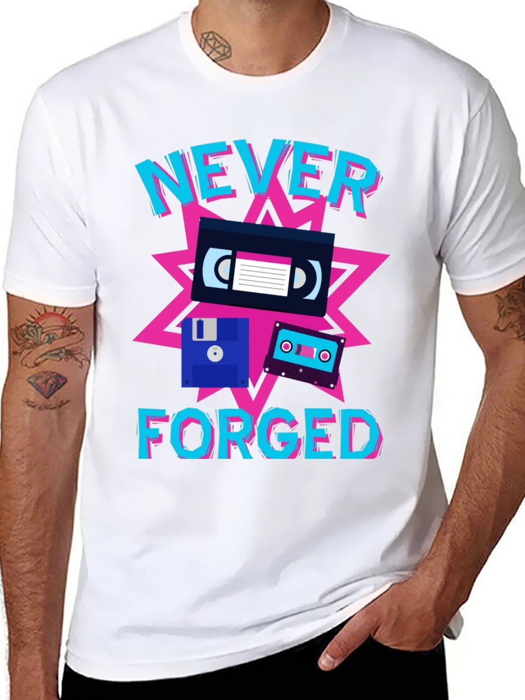 Never Forged Retro T-Shirt product image 7