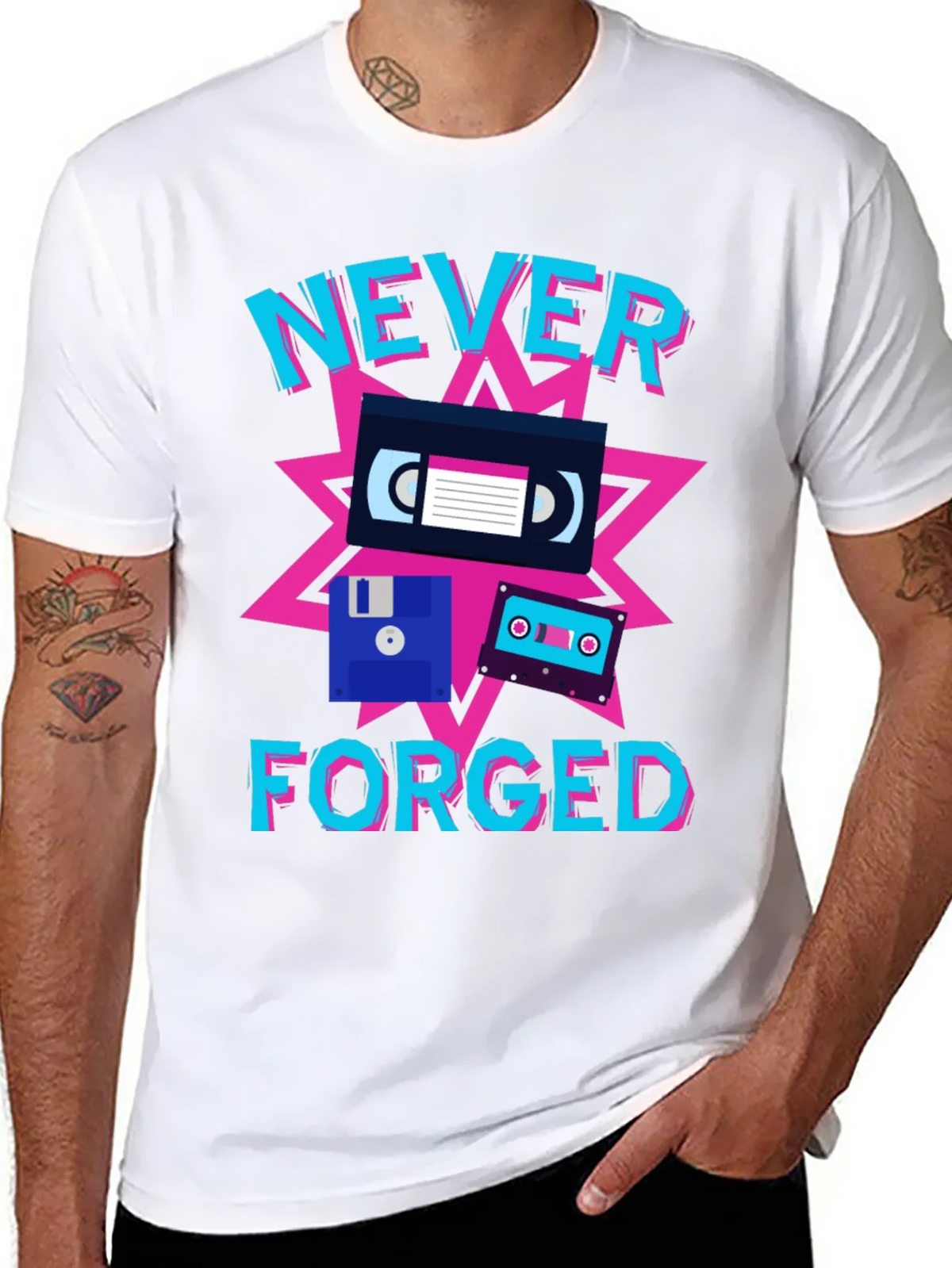 Never Forged Retro T-Shirt product image 7